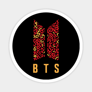 BTS Curly Red-Gold Magnet